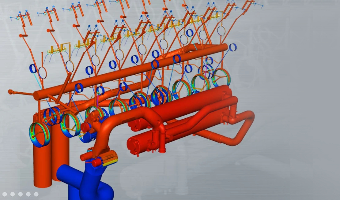CFD analysis and fluid dynamics of complete fluid systems